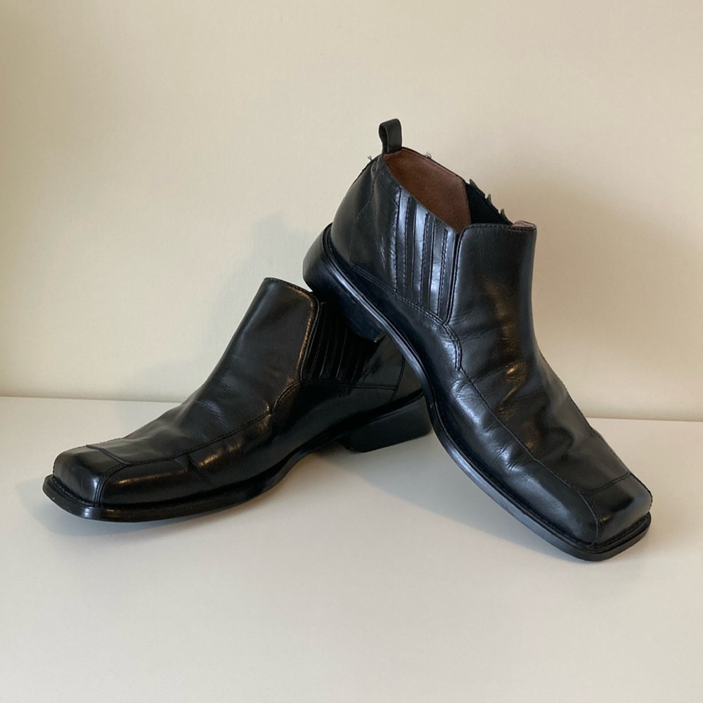Giorgio Brutini Dark Leather Slip-Ons